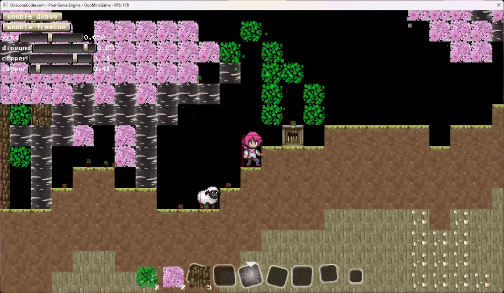 2d minecraft like game
